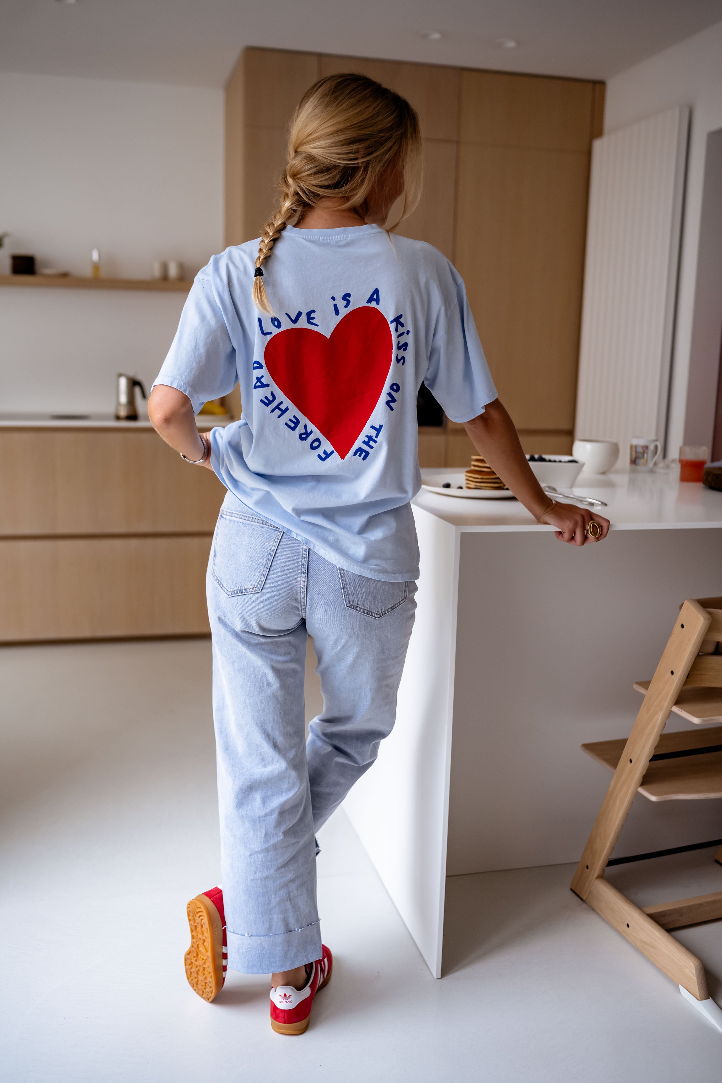 Jewel | T-Shirt Mona - himmelblau