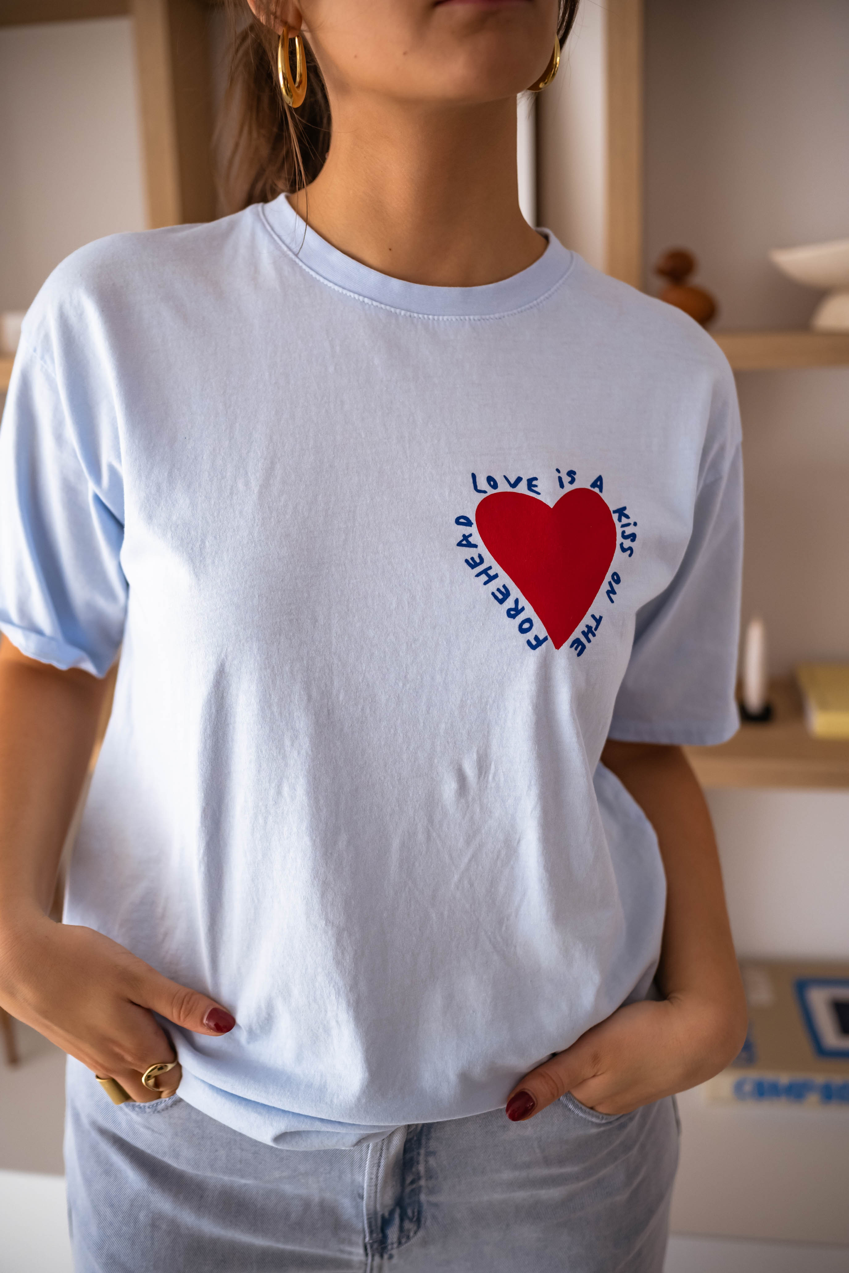 Jewel | T-Shirt Mona - himmelblau