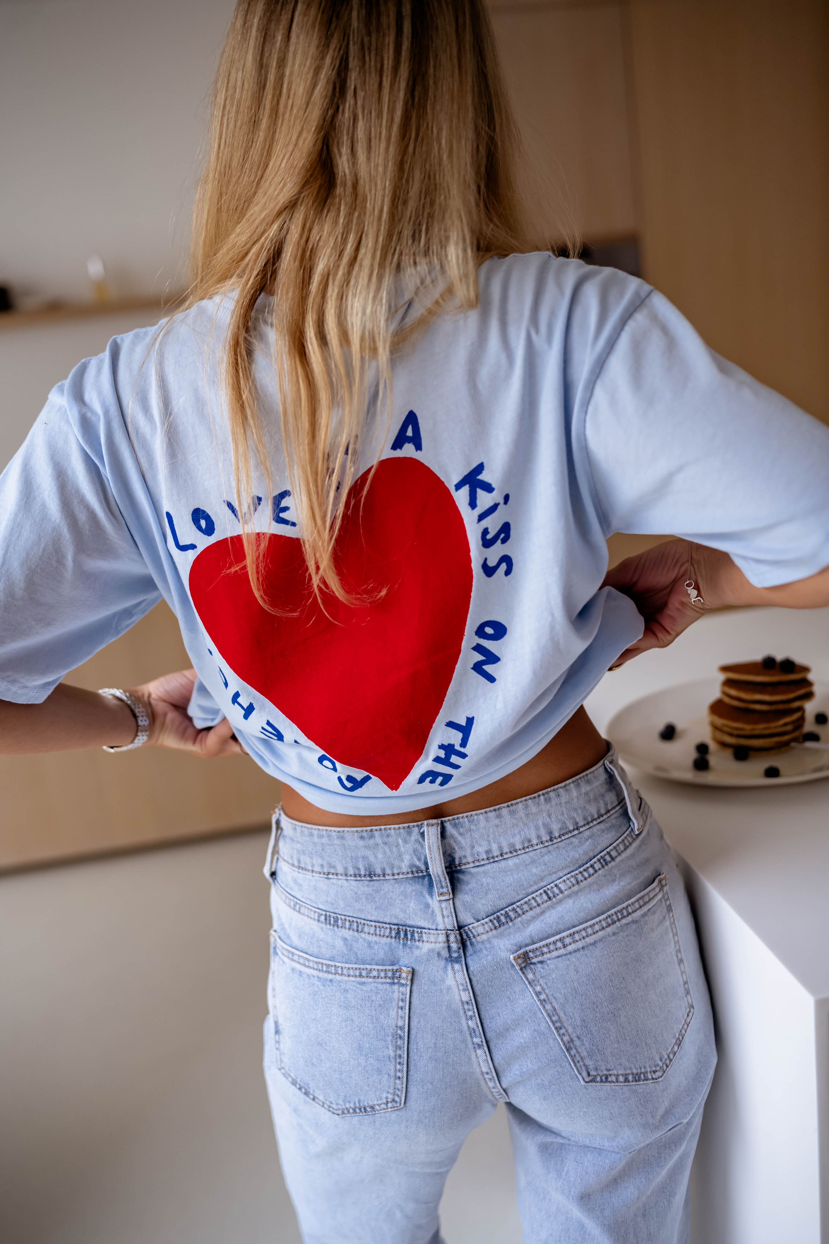 Jewel | T-Shirt Mona - himmelblau