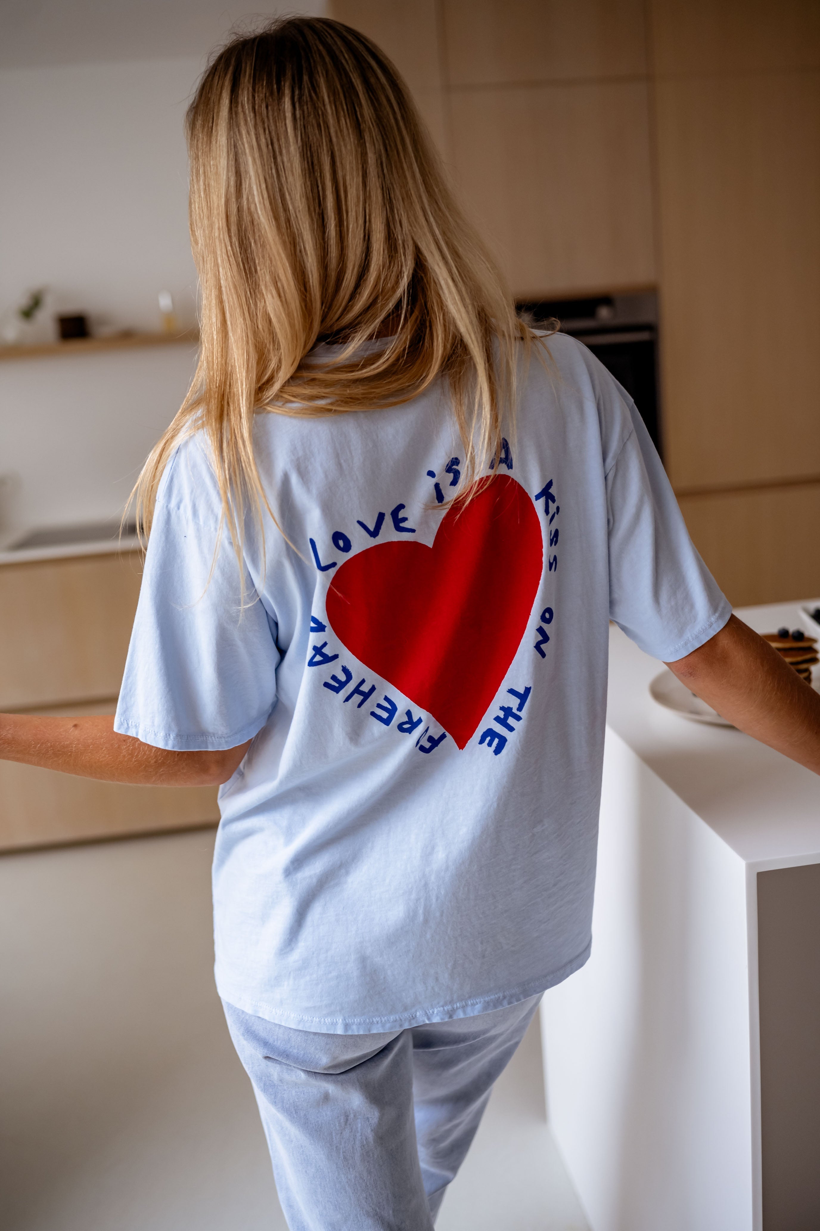 Jewel | T-Shirt Mona - himmelblau