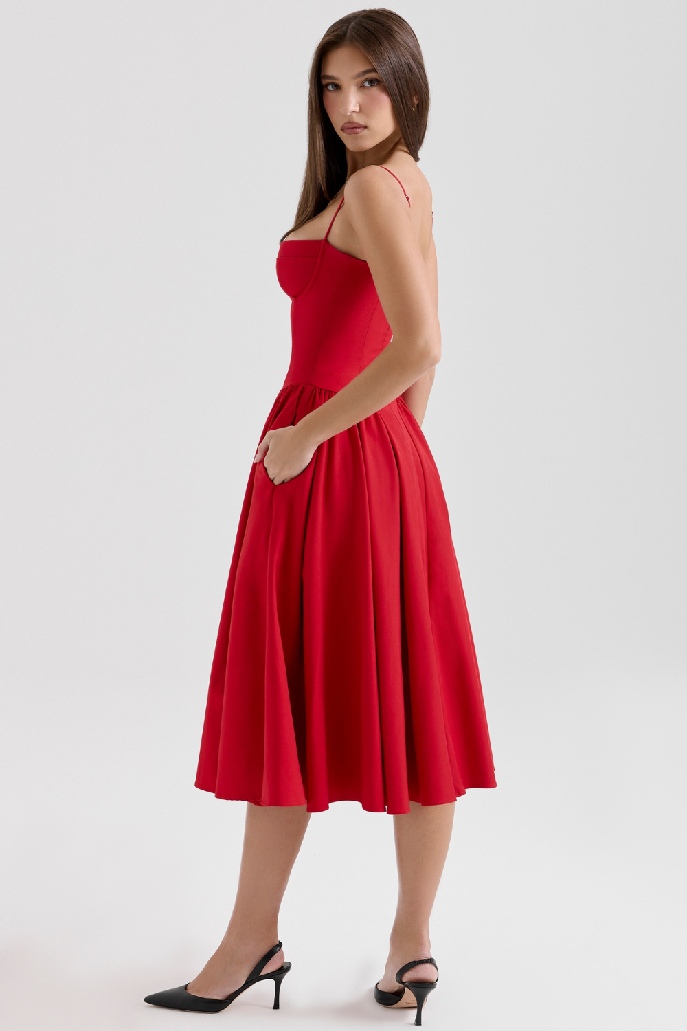 Aram | Celine Korsett-Midi-Kleid