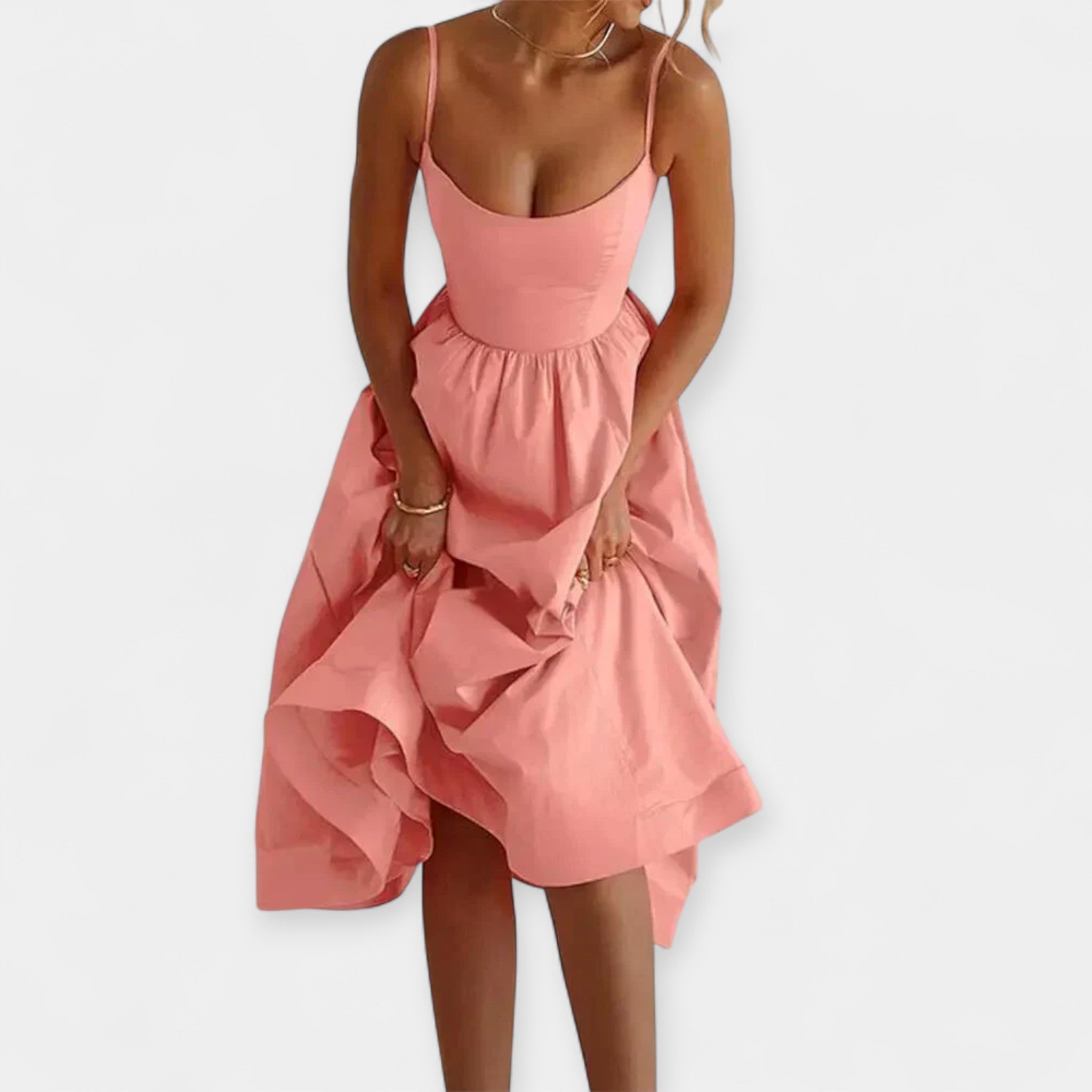 Vanessa | Mini-Kleid mit Rundhalsausschnitt & Trägern