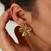 Rianne Blumenohrring Gold