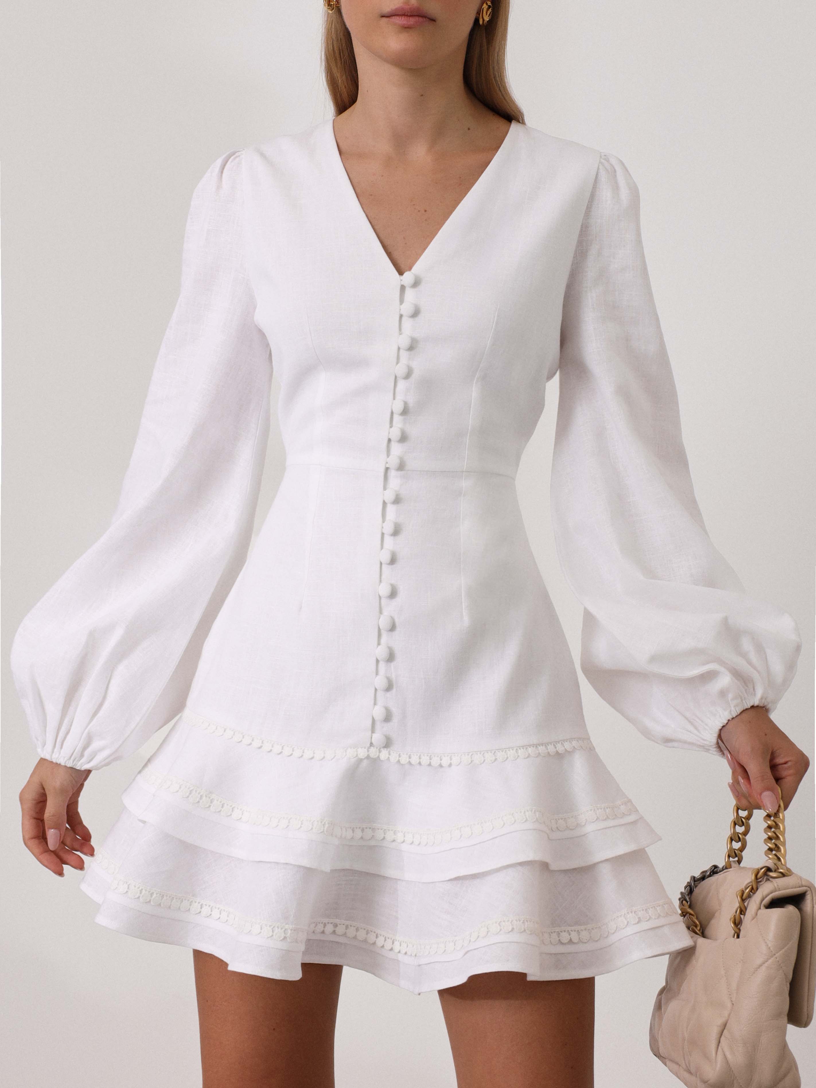 Eliana | Klassisches Leinenkleid