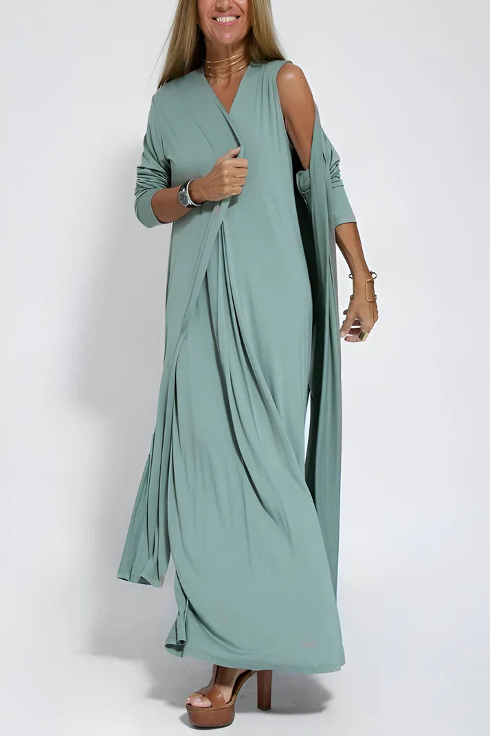 Elise | Luxuriöses Frauenkleid mit Weste