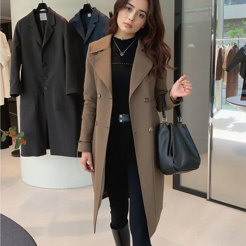 Lisel | Elegante Mäntel Damen - Charmanter Wintermantel mit Samtfutter