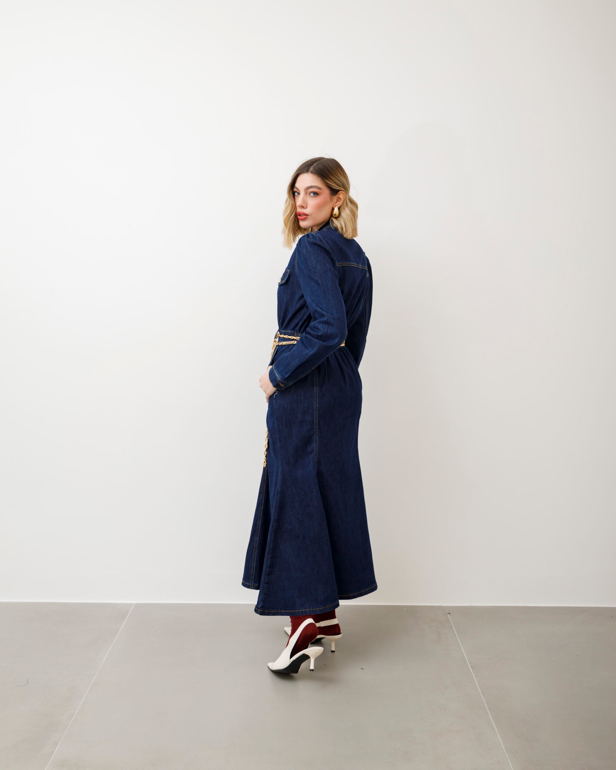 Valentina | Langes Jeanskleid