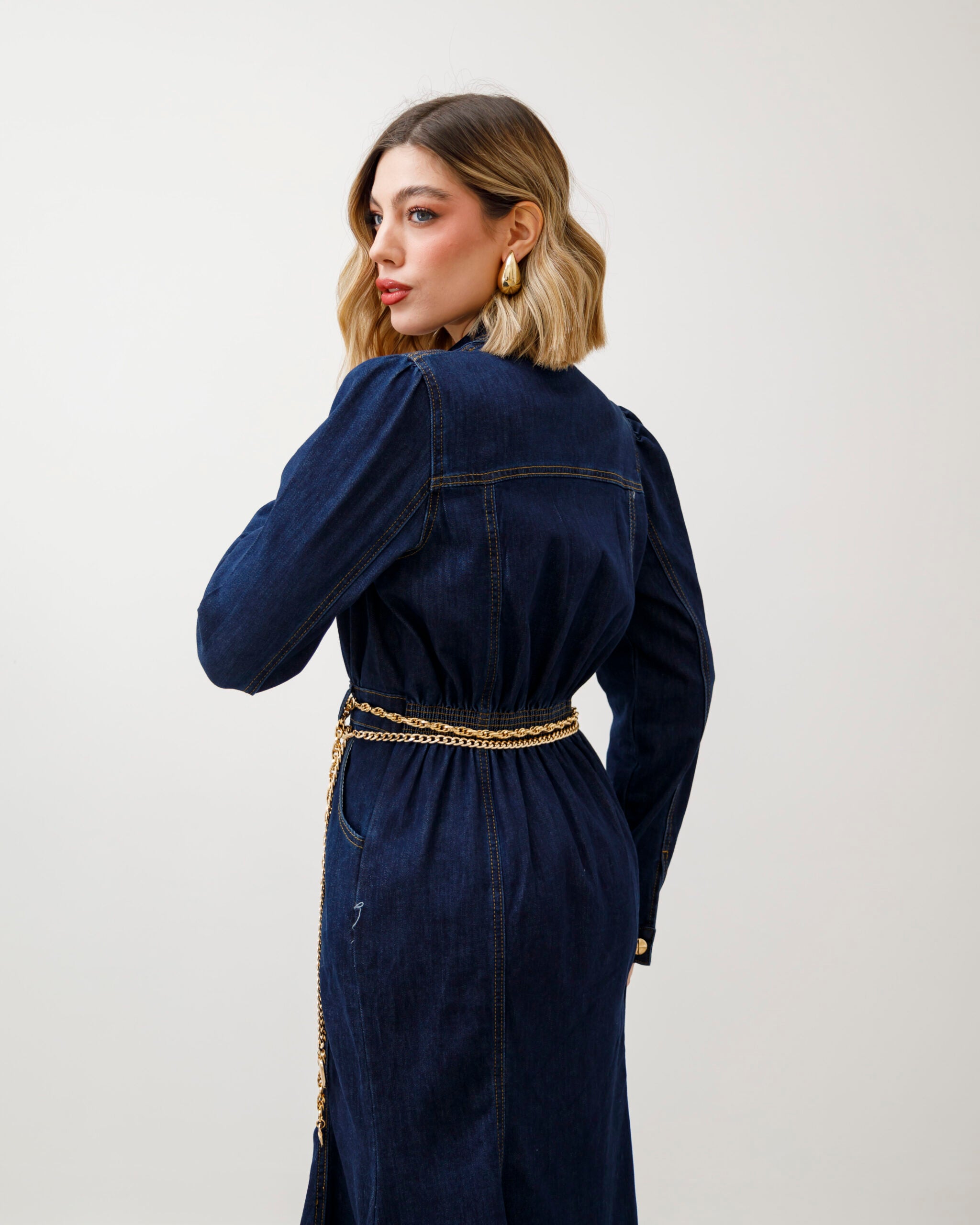 Valentina | Langes Jeanskleid