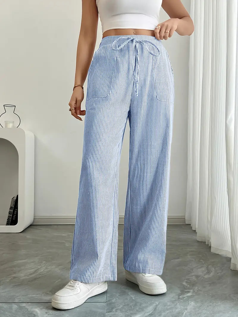 Charry | Elegante gestreifte Hose mit Taschen