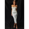 Liya | Kleid mit freiem Schulterdesign