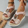 Brooks | Damen Ledersandalen mit Plateauabsatz