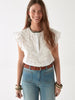 Ashanti | Chikan Bianco Bluse