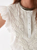 Ashanti | Chikan Bianco Bluse