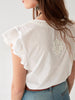Ashanti | Chikan Bianco Bluse