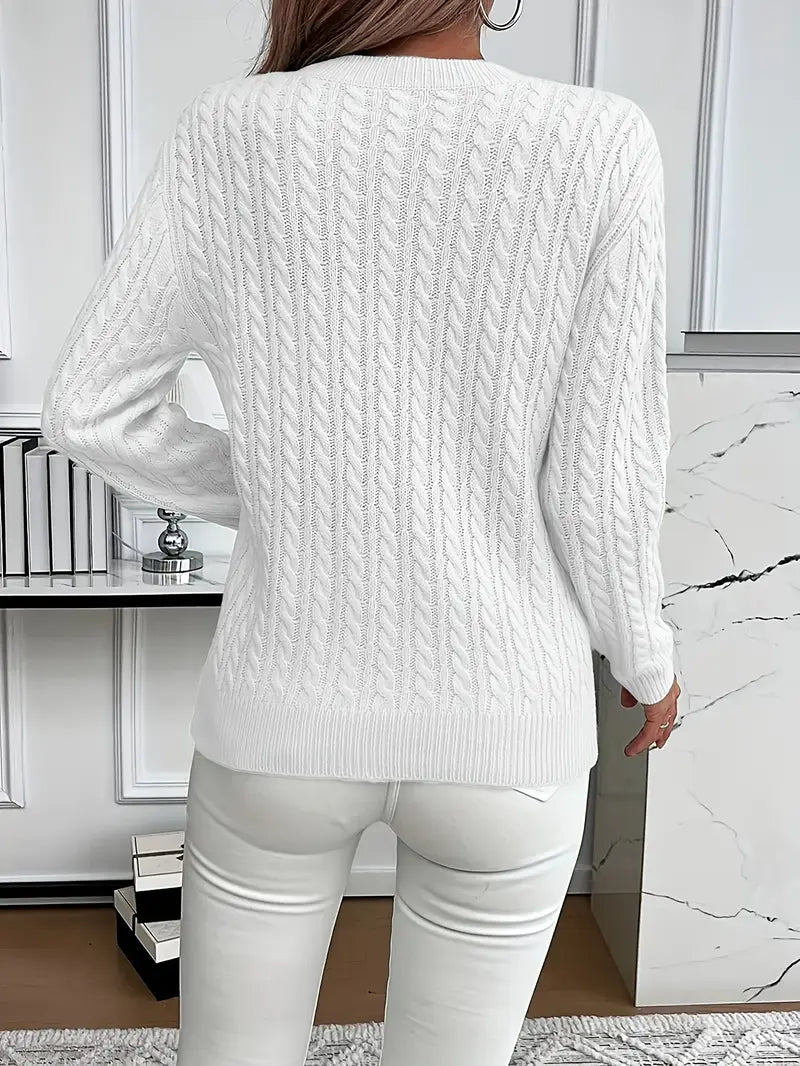 Landry | Damen Kabelgebreide Pullover