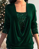 Elena | Elegante Bluse mit glänzenden Details