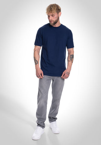 Carlo | Basic Regular Fit T-Shirt - Schieferblau