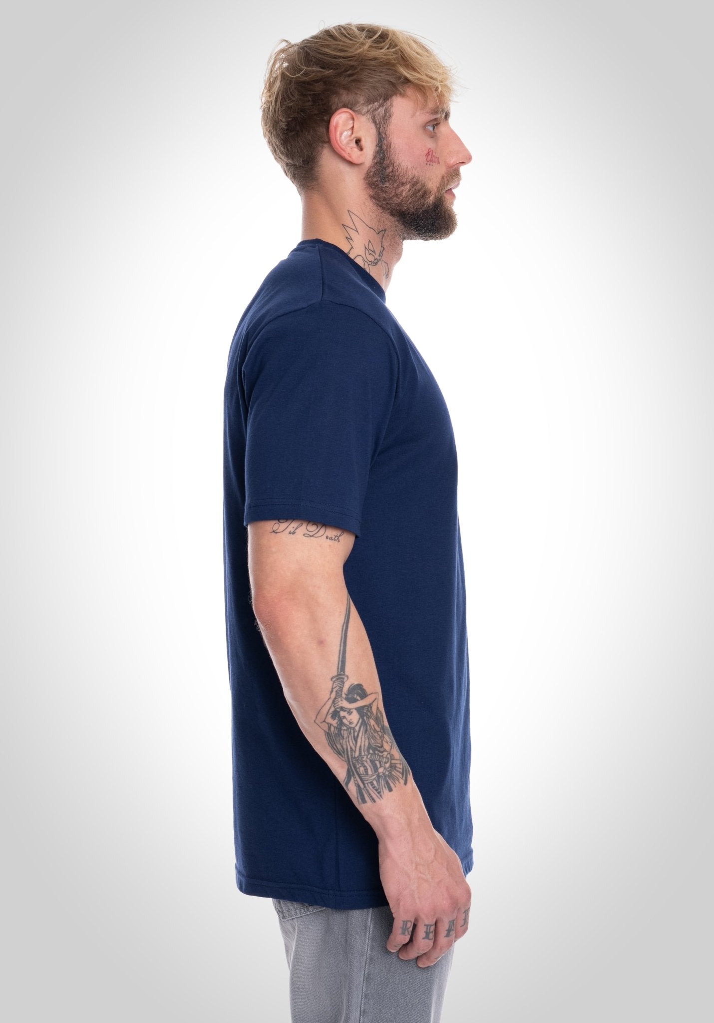 Carlo | Basic Regular Fit T-Shirt - Schieferblau