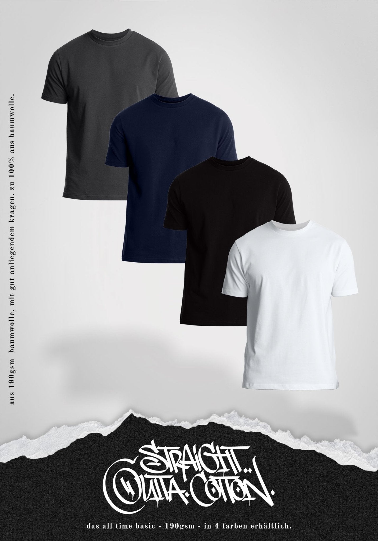 Carlo | Basic Regular Fit T-Shirt - Schieferblau