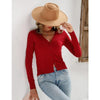 Alette | Strickpullover mit eleganter Knopfleiste für Damen