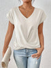 Cleo | Charmantes lässiges T-Shirt mit Herzausschnitt