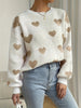 Pullover in Herzform