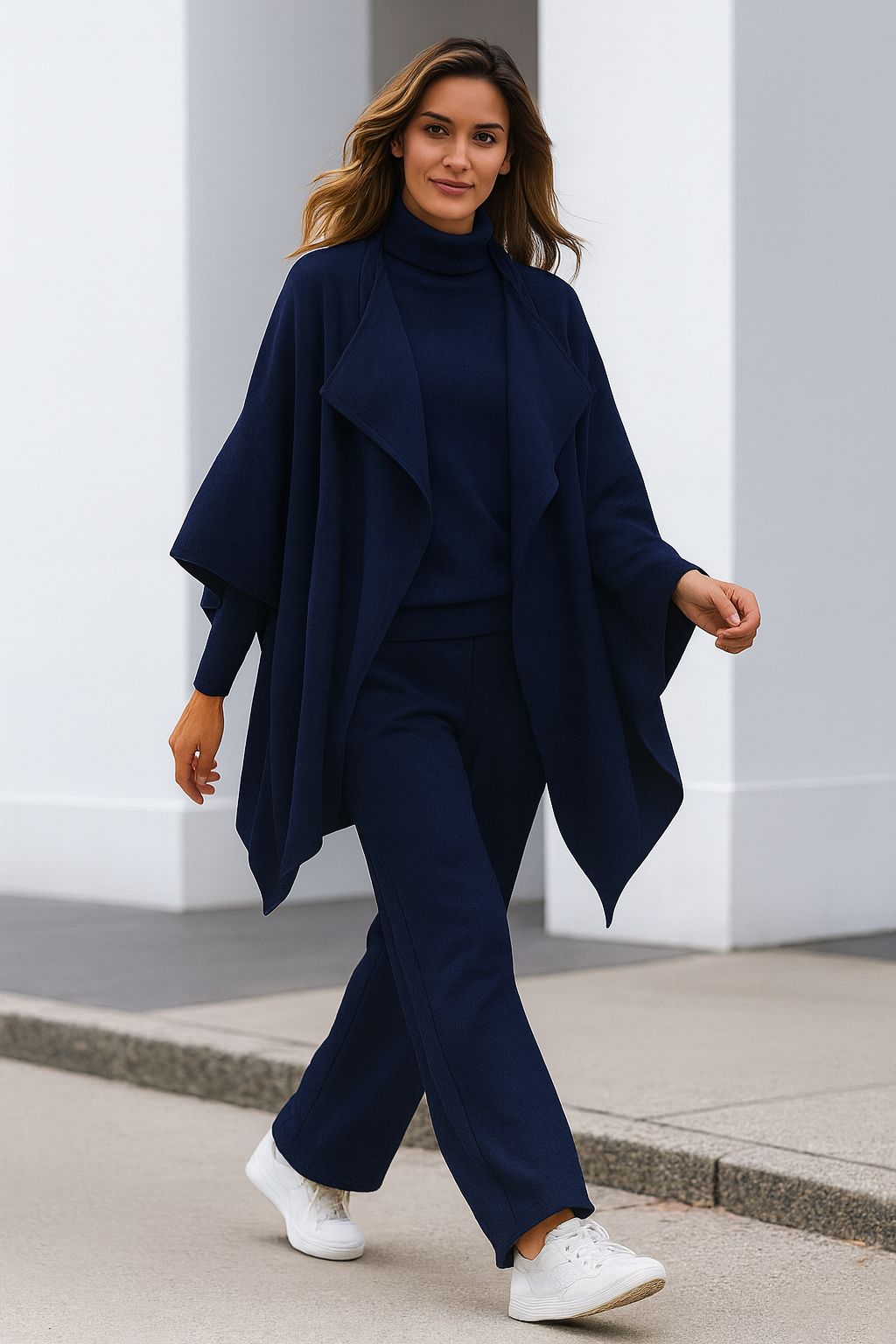 Mila325IB | Elegante Cardigan Damen - Komplett-Set Cardigan Hose für Business Casual