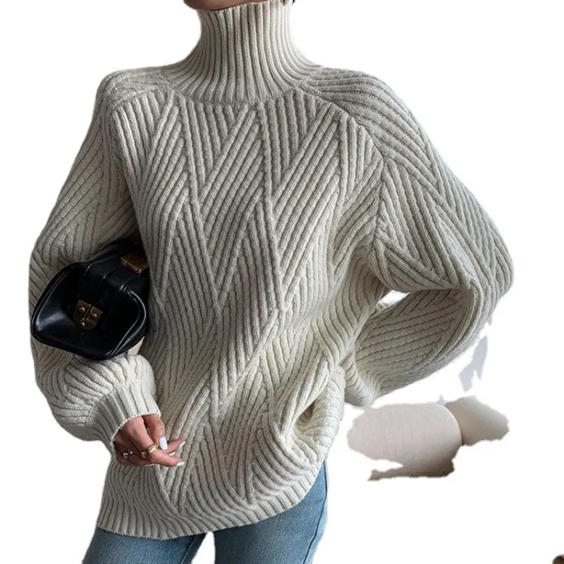 Celestine | Oversized-Herbst-Rollkragenpullover für Damen