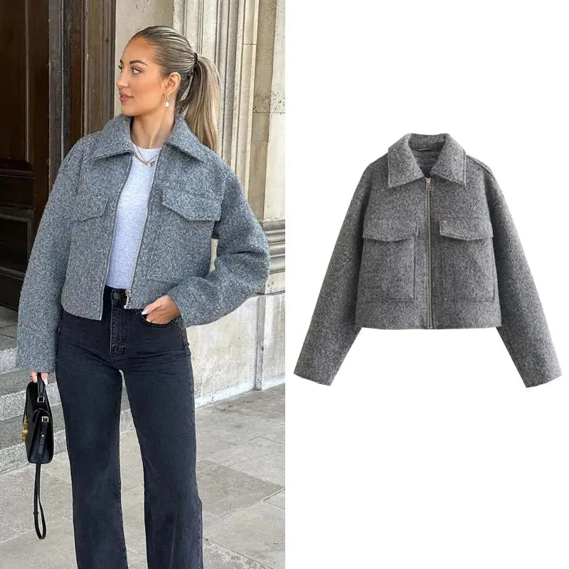 TARA | Die Trendige Cropped-Jacke