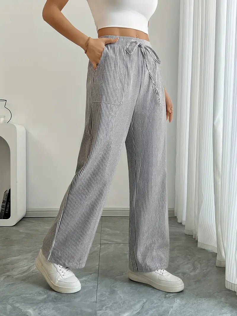 Charry | Elegante gestreifte Hose mit Taschen