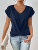 Cleo | Charmantes lässiges T-Shirt mit Herzausschnitt