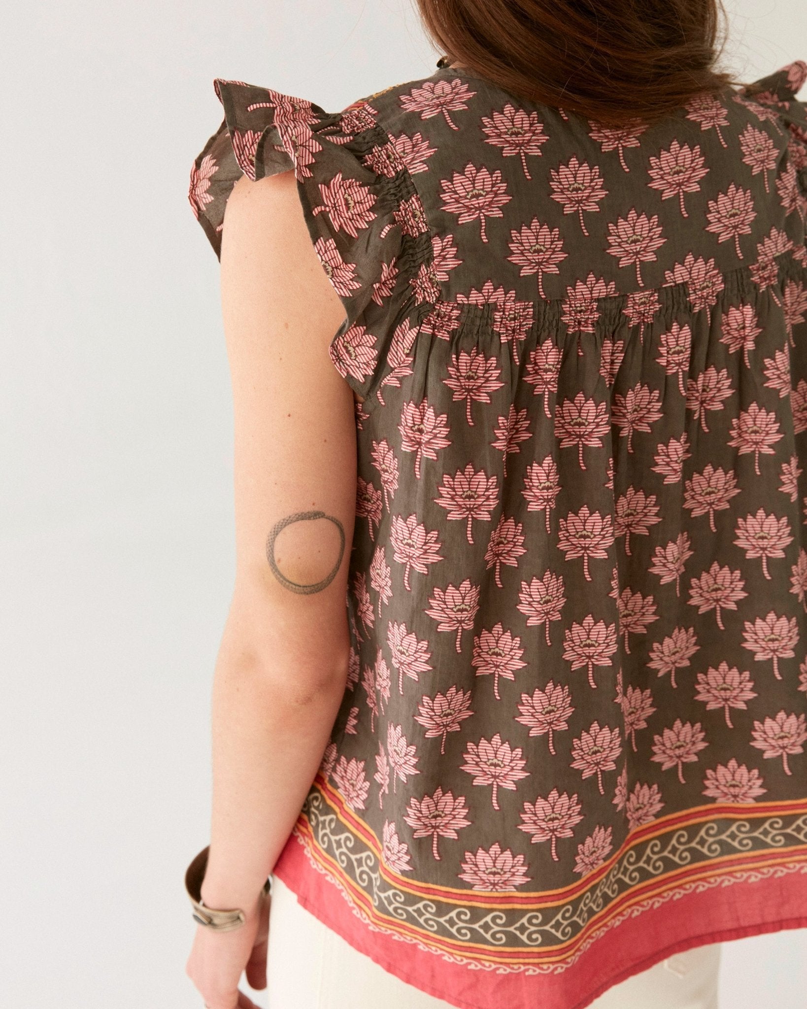 Ronin | Charlize Bluse - Lotus Mondrian