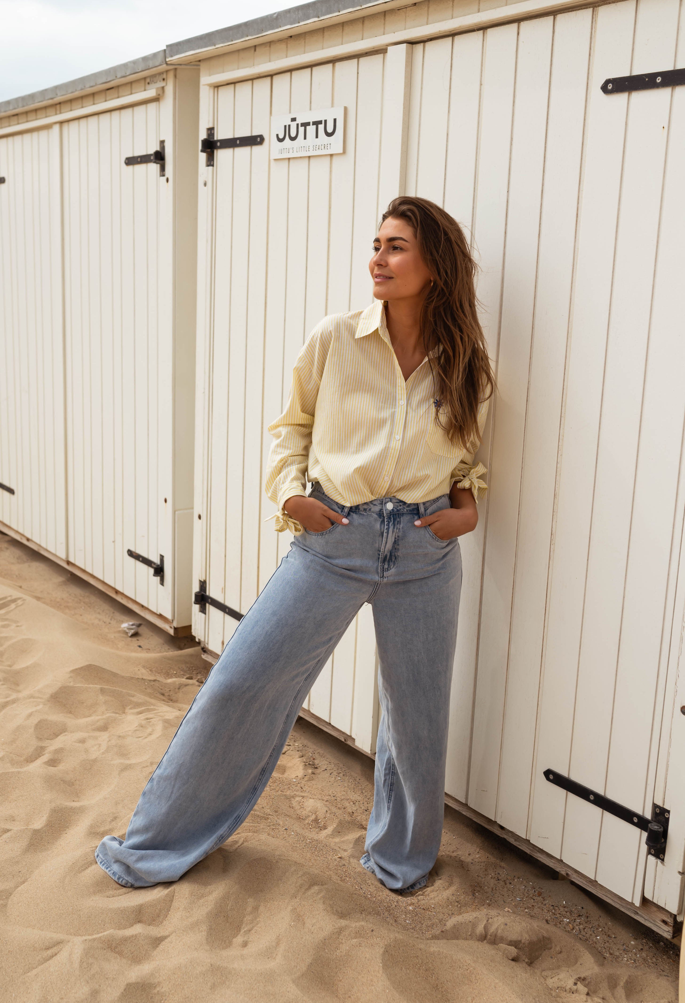 Dana | Gelbes Hemd mit Streifen