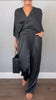 Cassidy | Damen V-Ausschnitt Bequemer Satin-Anzug Kauf 2 Sets Kostenloser Versand