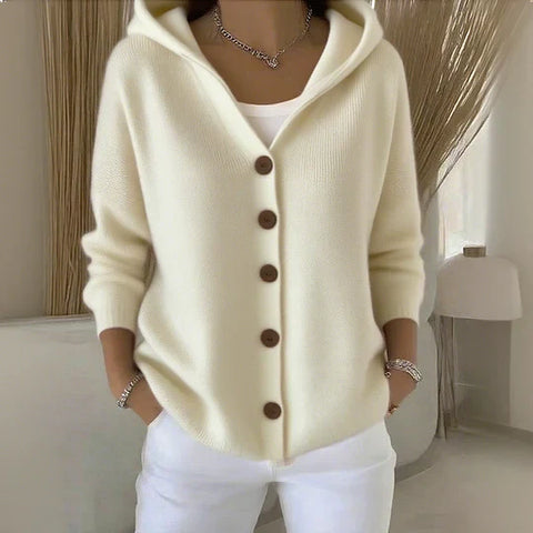 Kye | Trendige Strickjacke mit Kapuze
