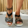 Brooks | Damen Ledersandalen mit Plateauabsatz