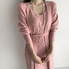 Clarity™ | Winter-Strickkleid und Weste-Set