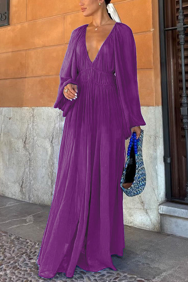 Mirella | Luftiges Chiffon-Maxikleid
