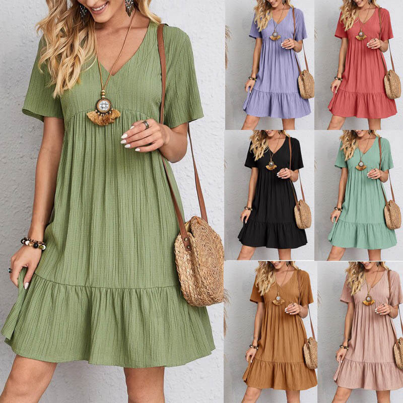 Viola | Luftiges Freizeitkleid mit Taillenbindung