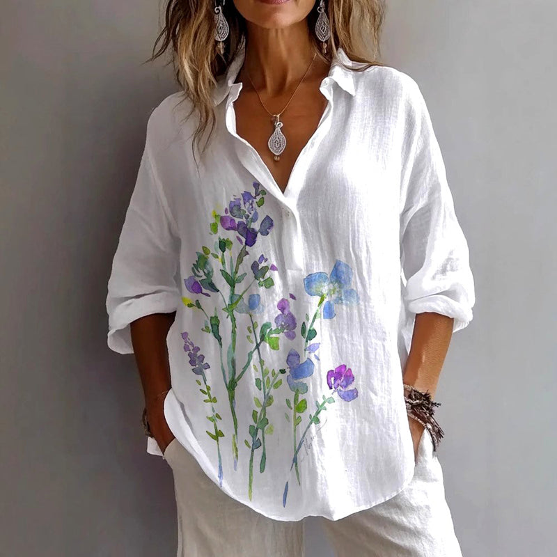 Ann | Lässige Bluse mit Blumenmuster