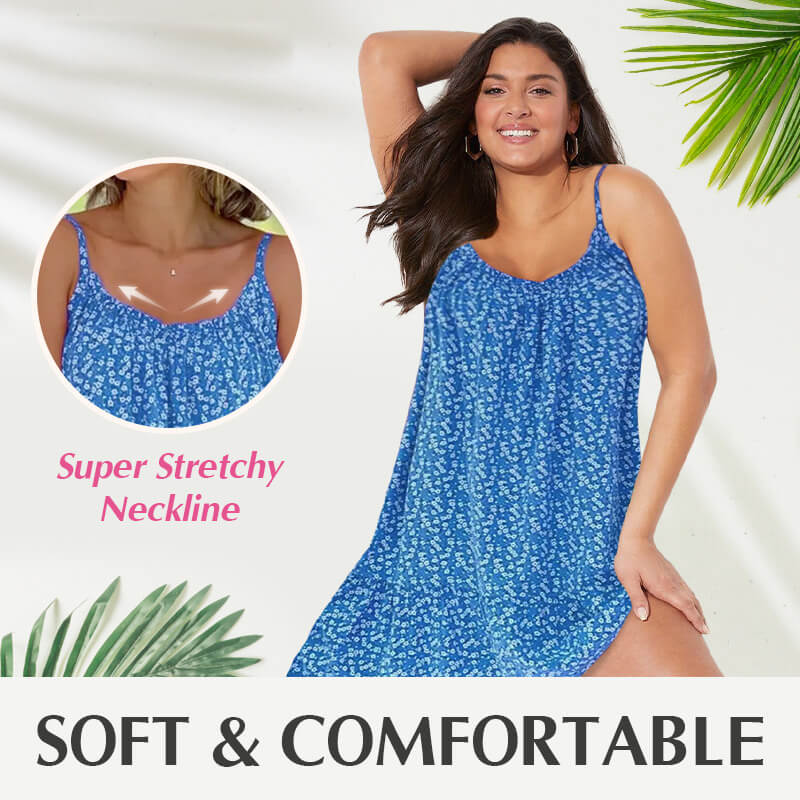 Selena | Kleid im Resort-Stil mit Print