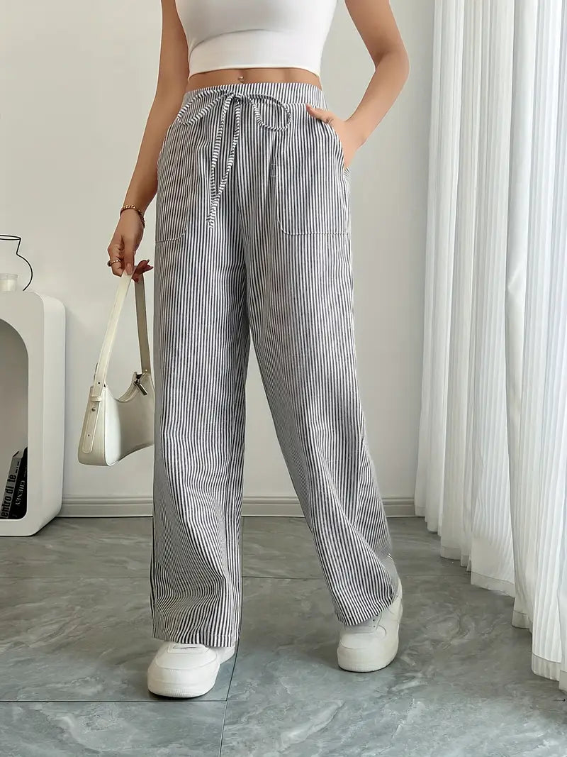 Charry | Elegante gestreifte Hose mit Taschen