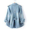 Elisa | Eleganter Umhangmantel aus Denim