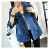 Elisa | Eleganter Umhangmantel aus Denim