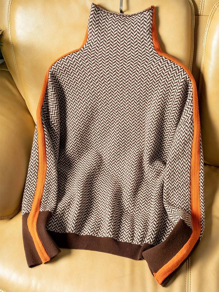 Emmy | Pullover mit auffälligen kontrastierenden Streifen