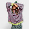 Emmanuel | Gestreifter Oversize-Pullover