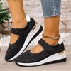 Constance | Damen atmungsaktive, leichte, verstellbare, orthopädische Plateausneaker