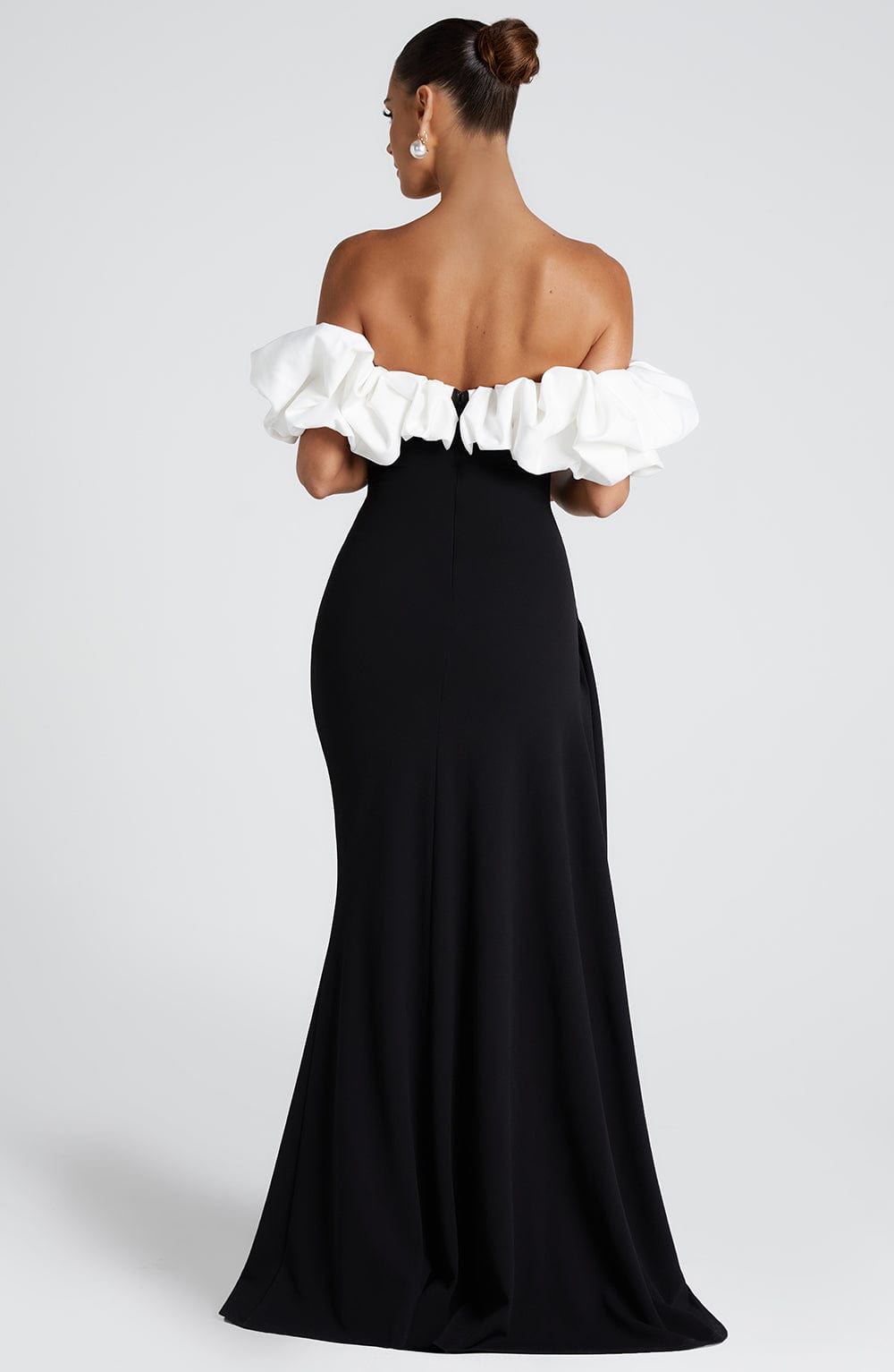 Elsie | Elegantes Langes Schwarzes Kleid
