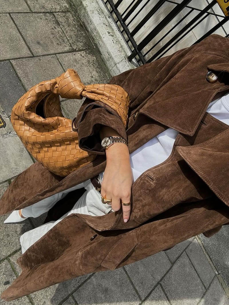 Penny - Trenchcoat aus Wildleder