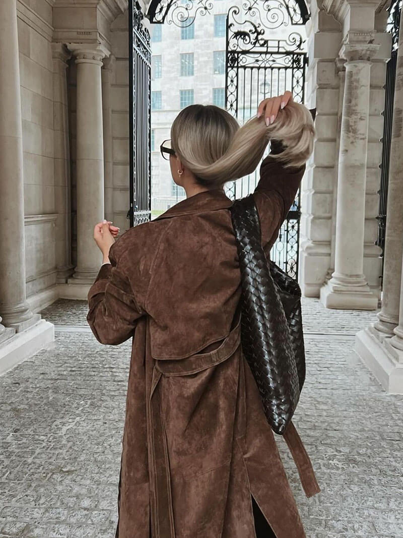 Penny - Trenchcoat aus Wildleder